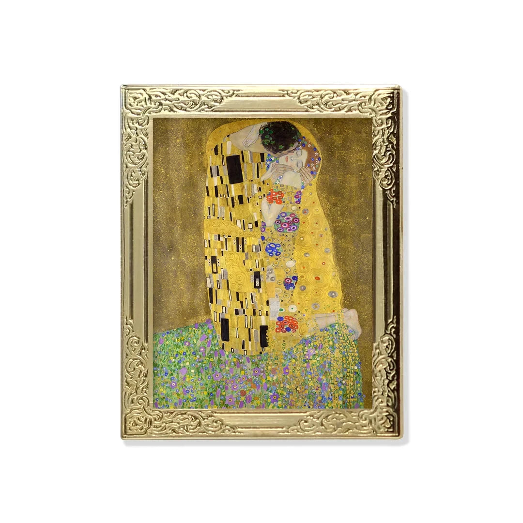 The Kiss By Gustav Klimt Art Frame Pin - Fine Art Lapel Pin