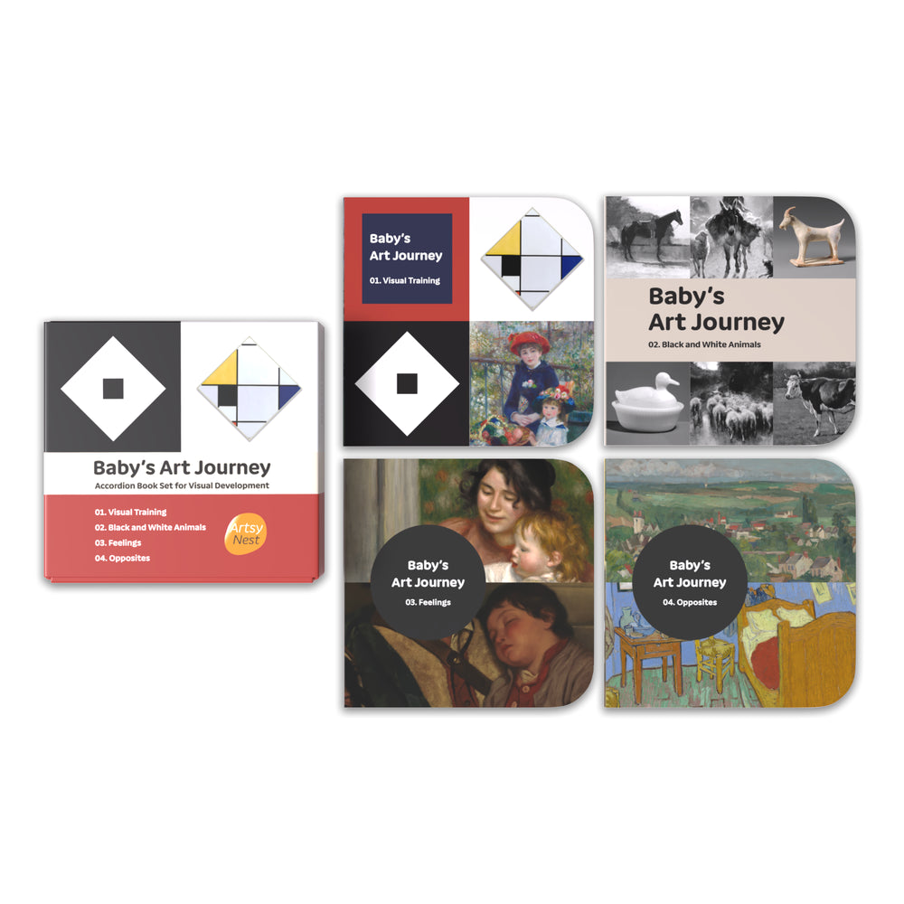 Baby's Art Journey: 4 Book Accordion Set