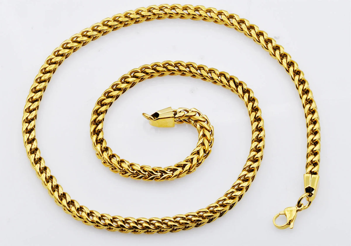 Stainless Steel Franco Link Chain Necklace