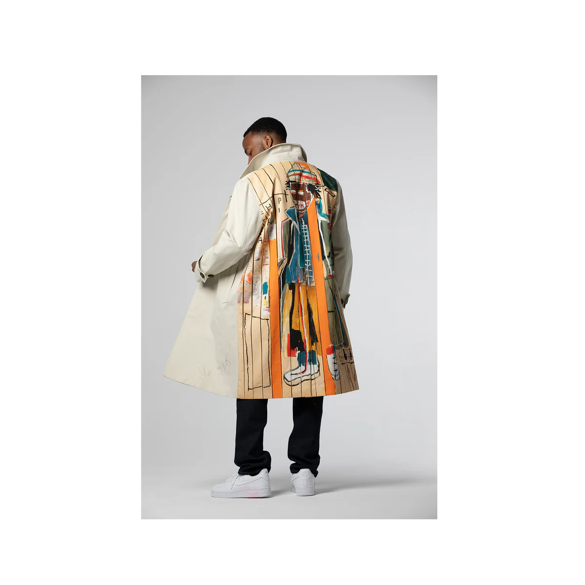 Basquiat &quot;Anthony Clarke&quot; Trench Coat