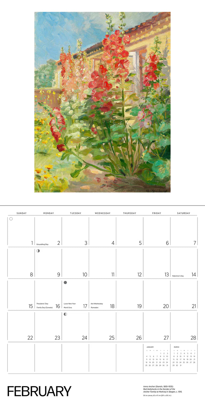 Gardens of the Impressionists 2026 Wall Calendar