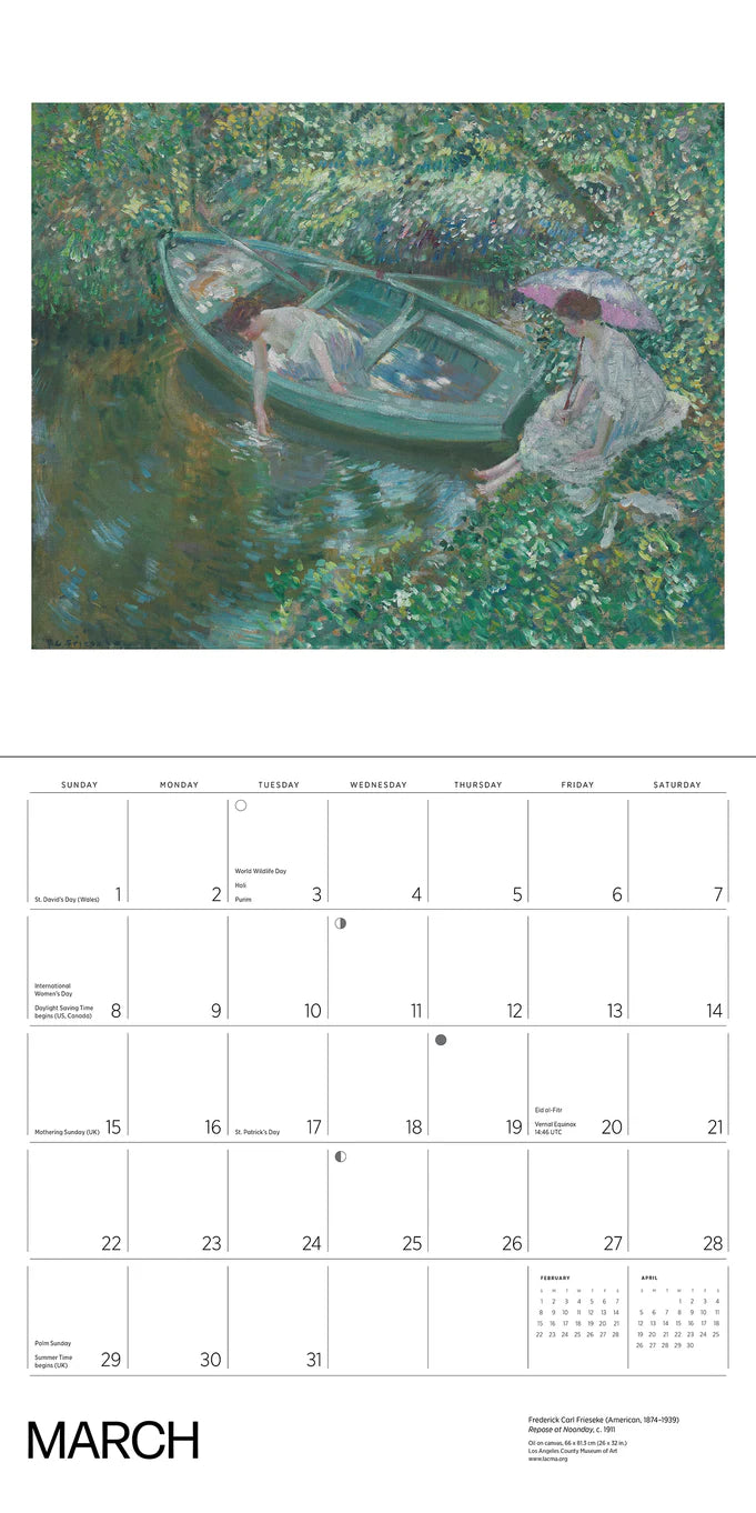Gardens of the Impressionists 2026 Wall Calendar