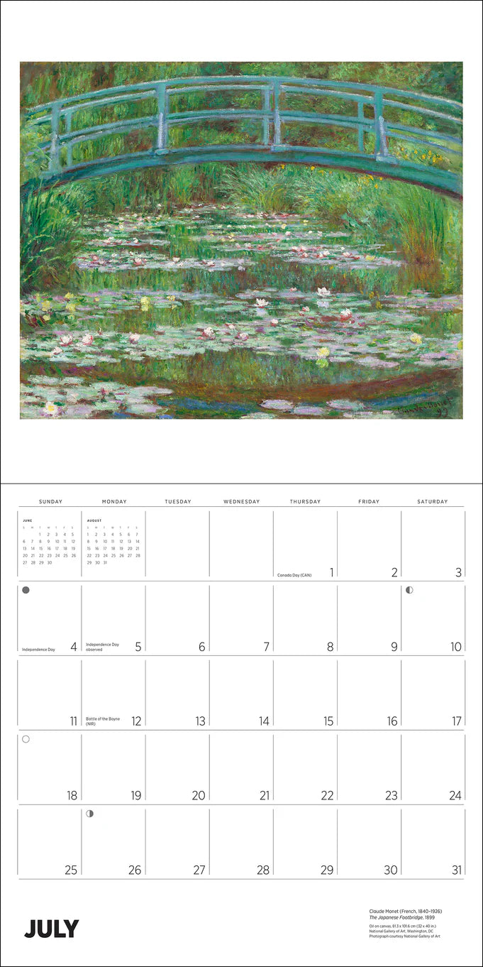 Calendrier mural Claude Monet 2026