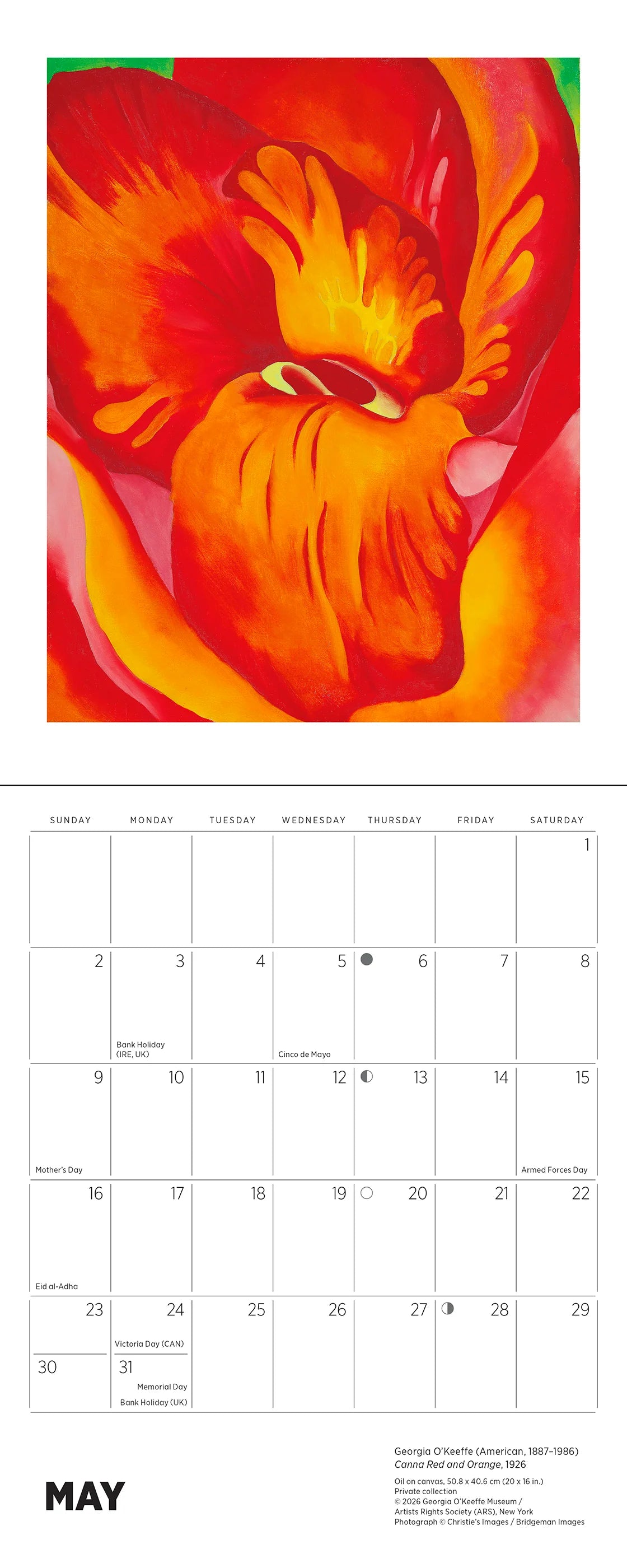 Georgia O'Keeffe 2027 Mini Wall Calendar