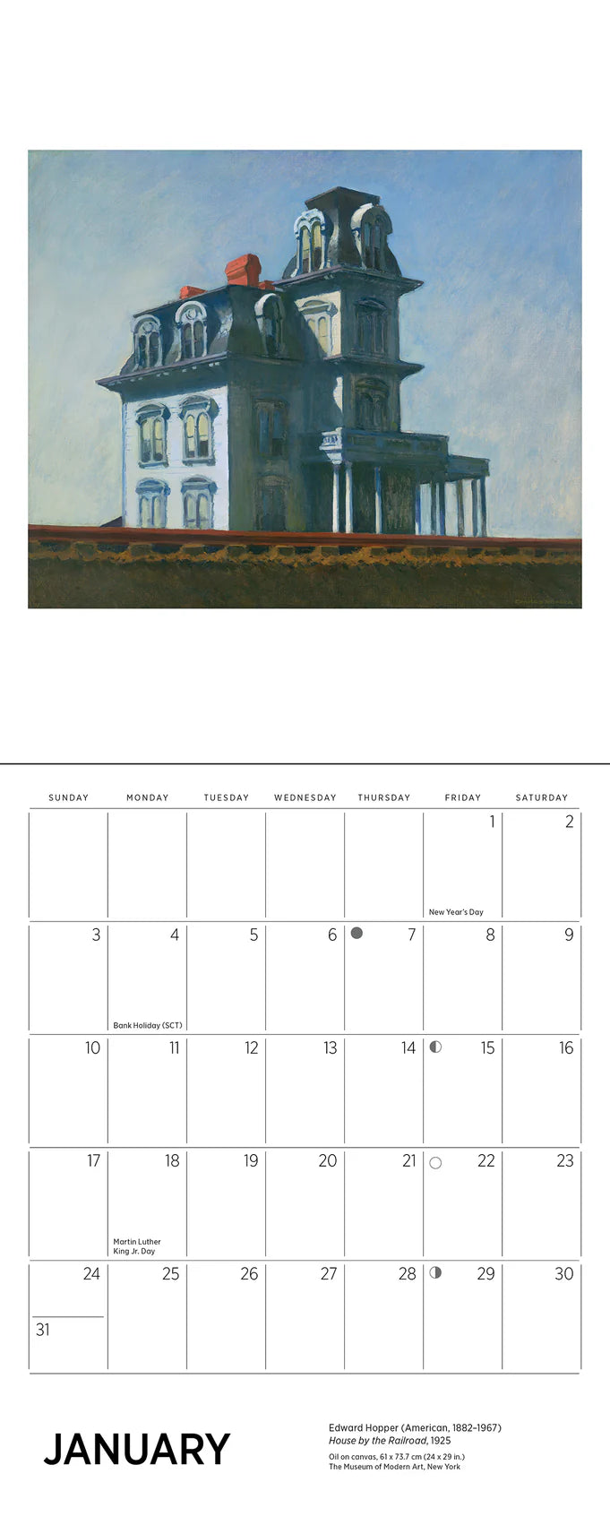 Edward Hopper 2027 Mini Wall Calendar