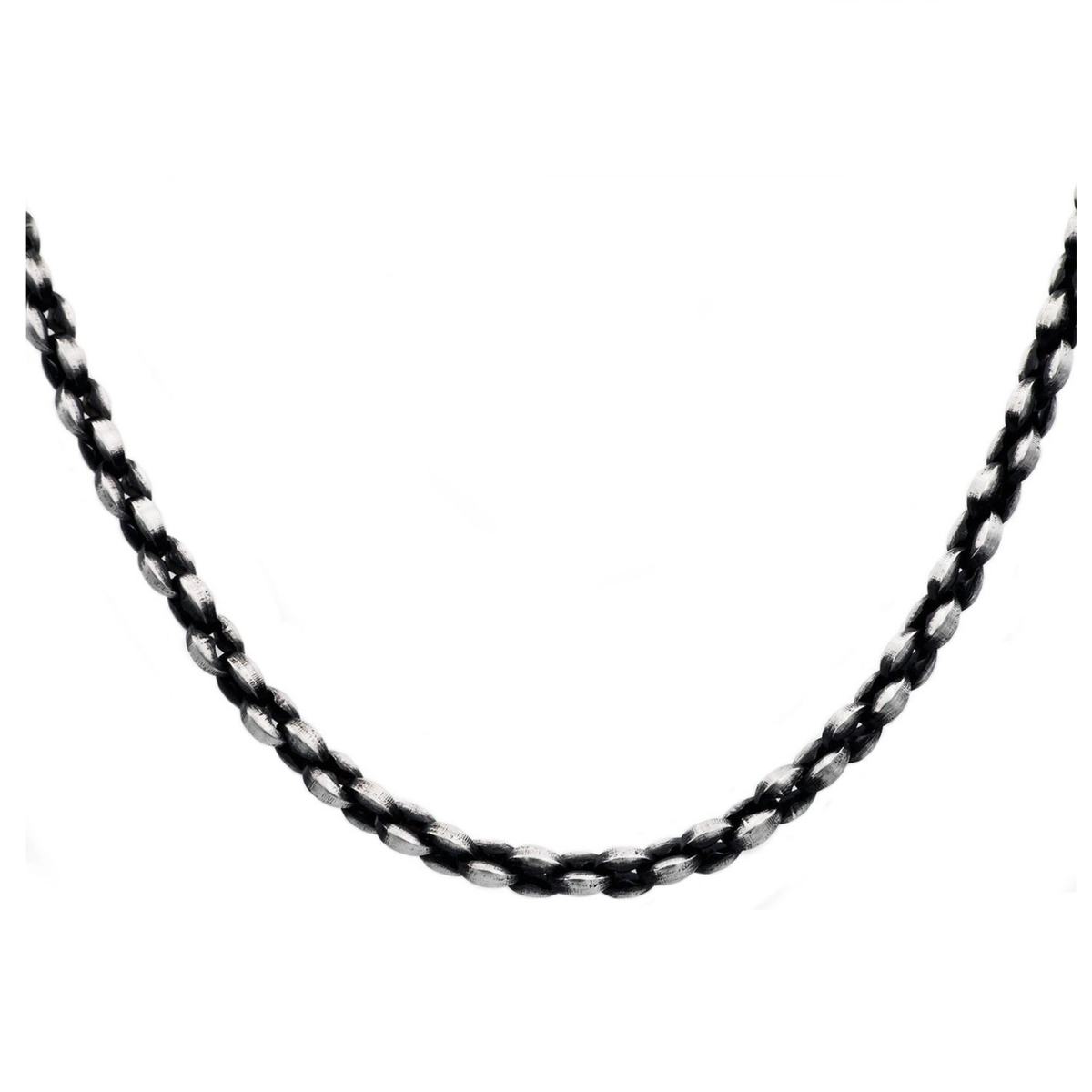 Antique Styled Stainless Steel Link Chain Necklace