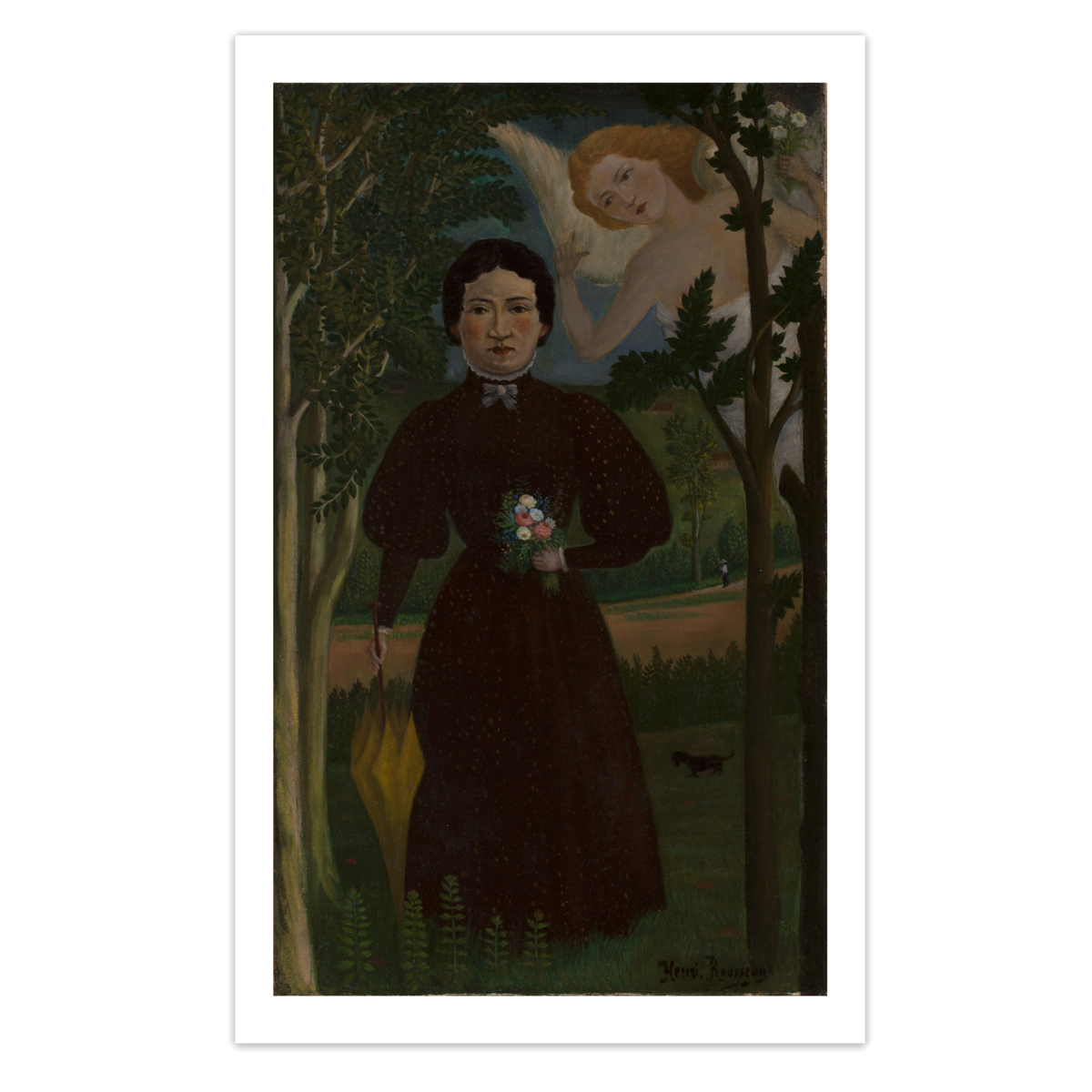 Henri-Julien Felix Rousseau "The Muse of the poet Guillaume Apollinaire) Print