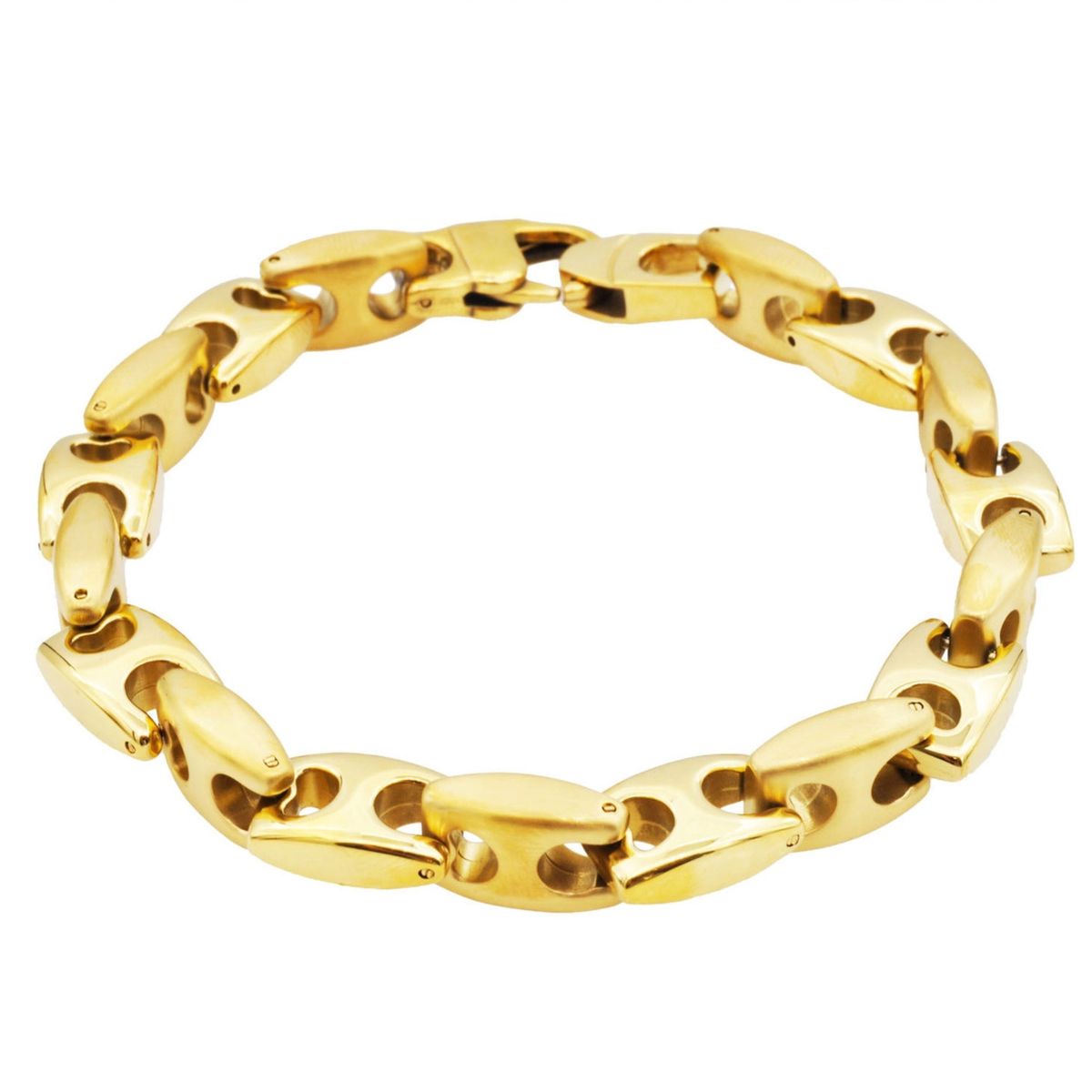 Gold Plated Stainless Steel Anchor Chain Bracelet