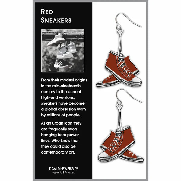 Red Sneakers Earrings