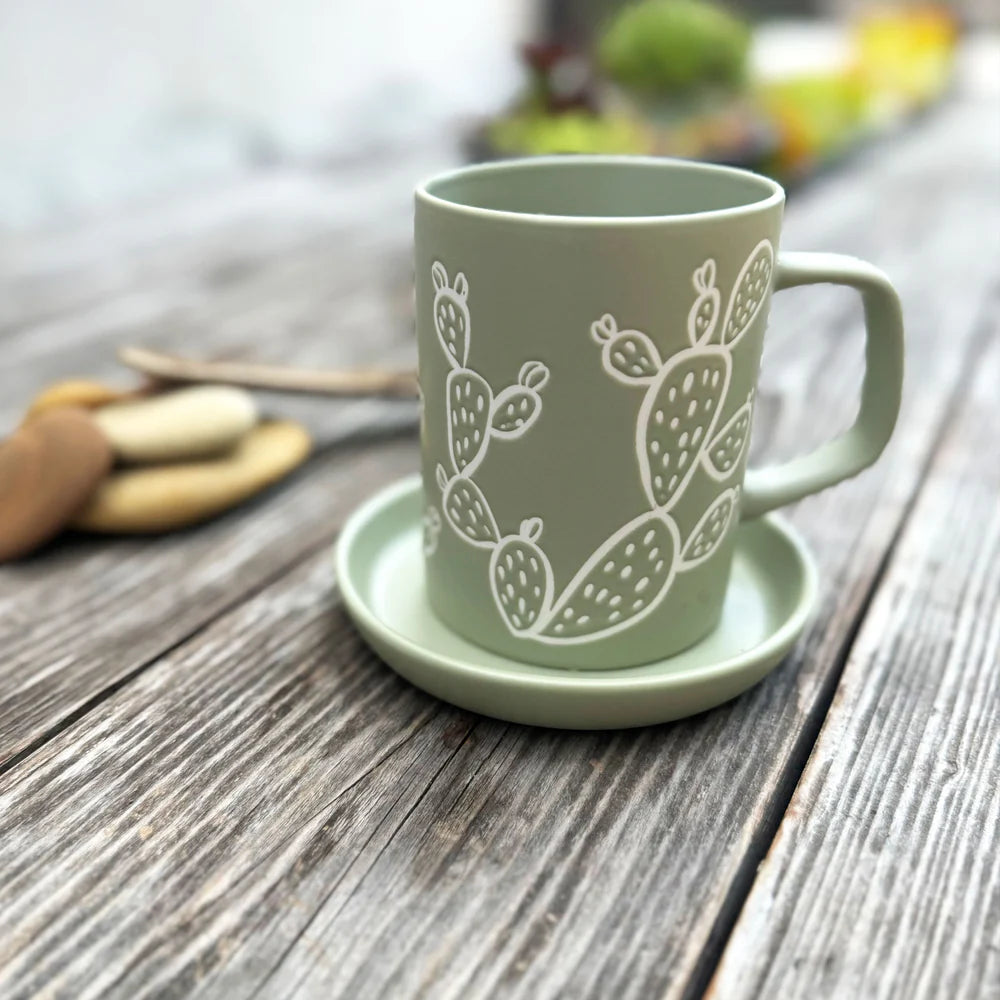 Cuppa Color Prickly Pear Cactus Mug