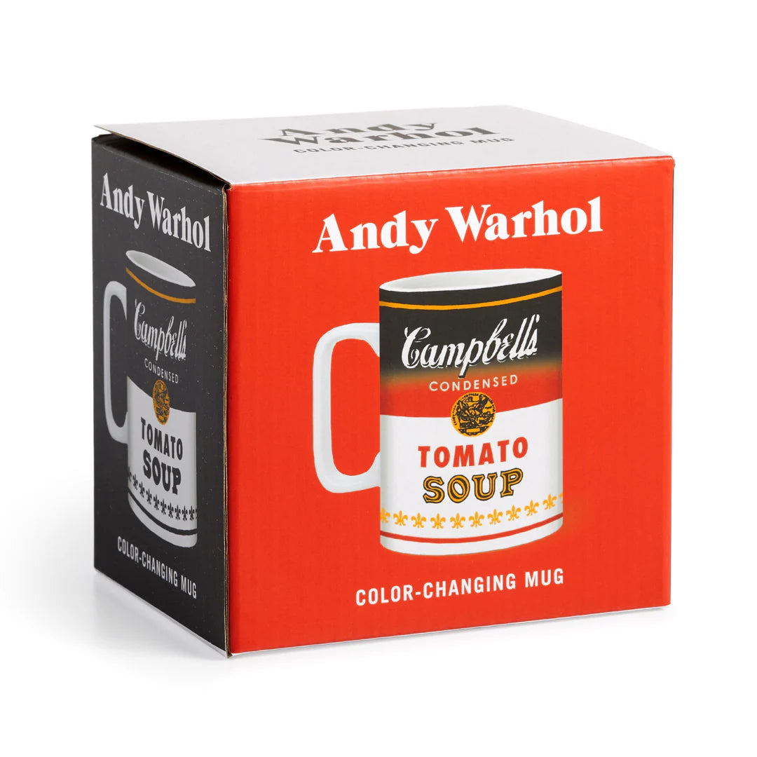 Tasse en céramique changeant de couleur Warhol Soup Can