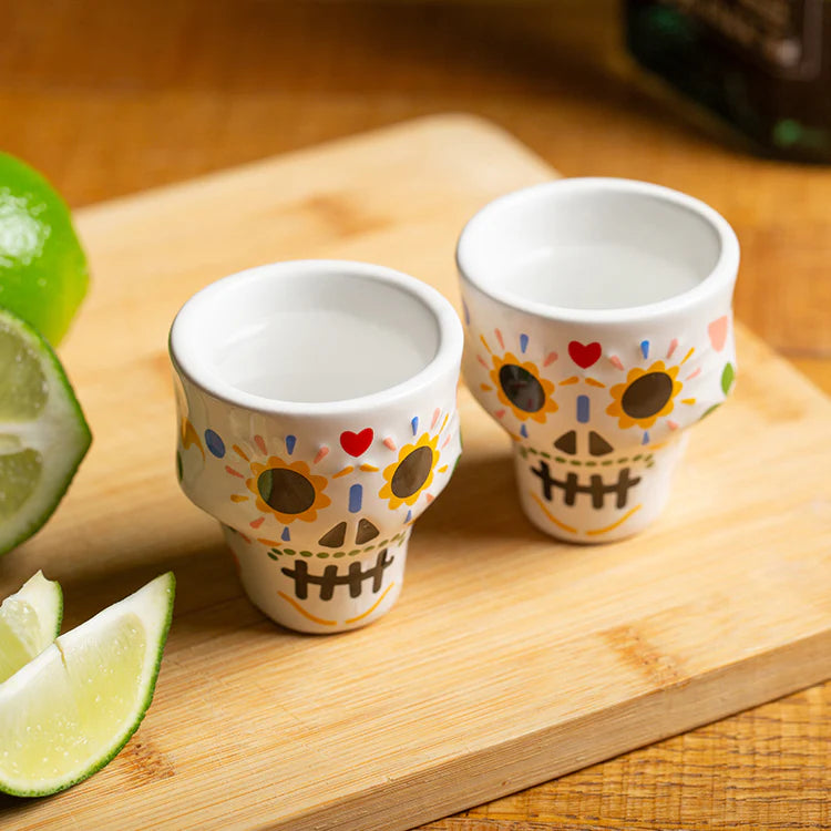 Sugar Skull Shot Glasses