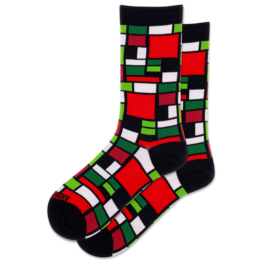 Holiday Mondrian Socks