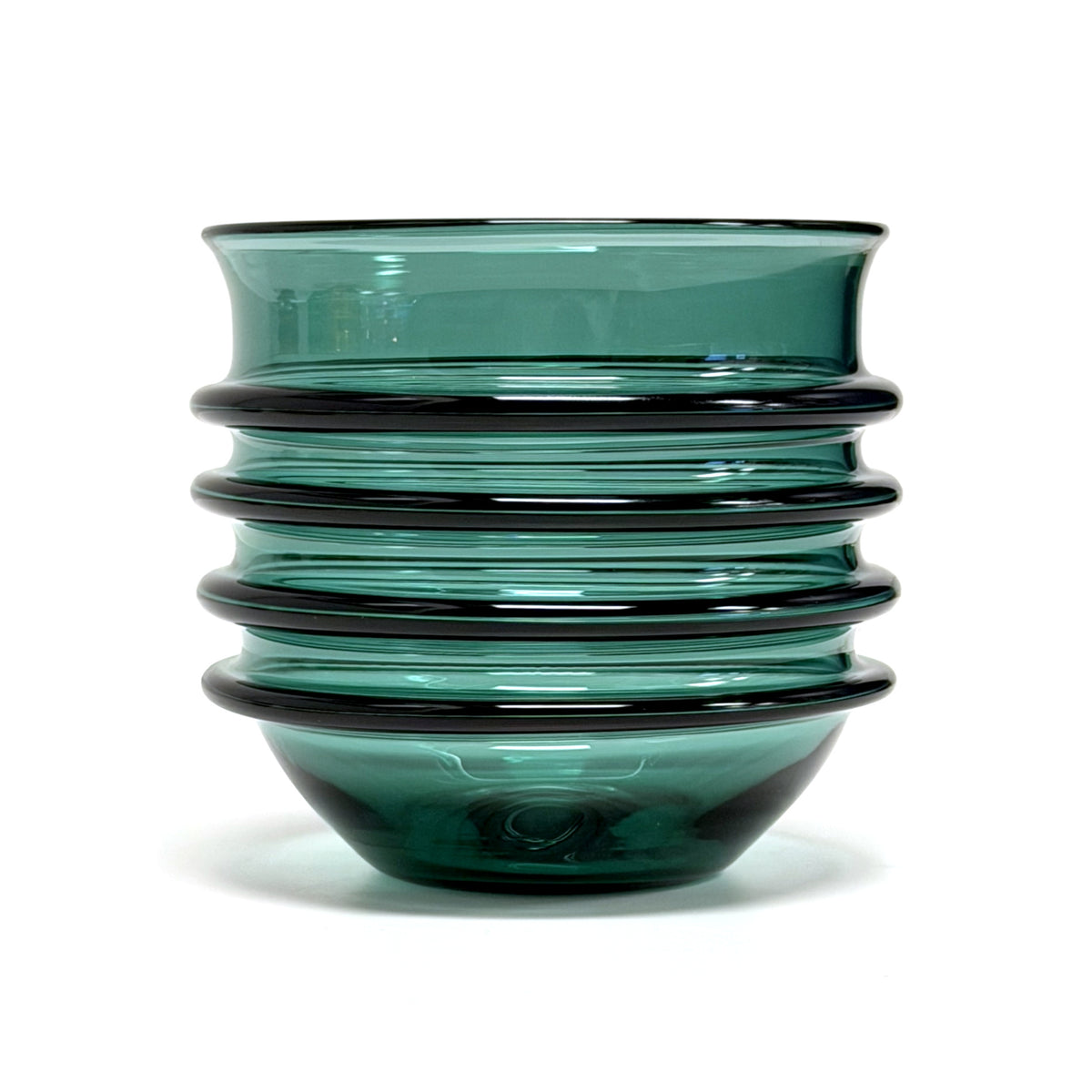 Verres empilables en verre primitif