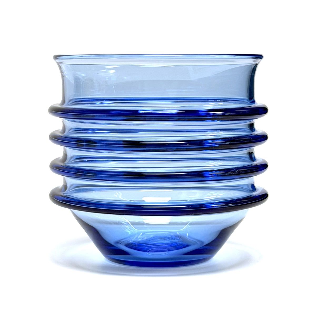 Verres empilables en verre primitif