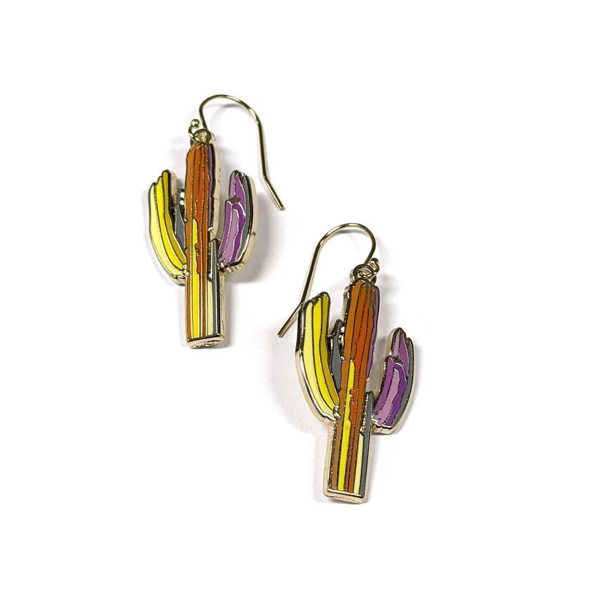 Technicolor Saguaro Earrings