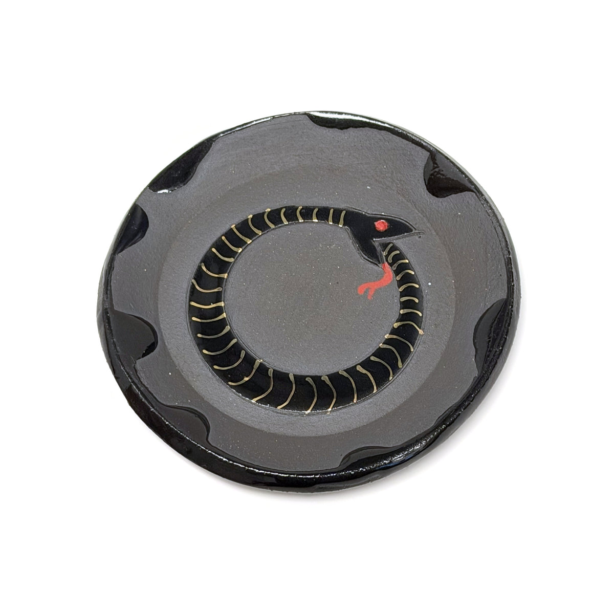 Ouroboros Ceramic Trinket Dish