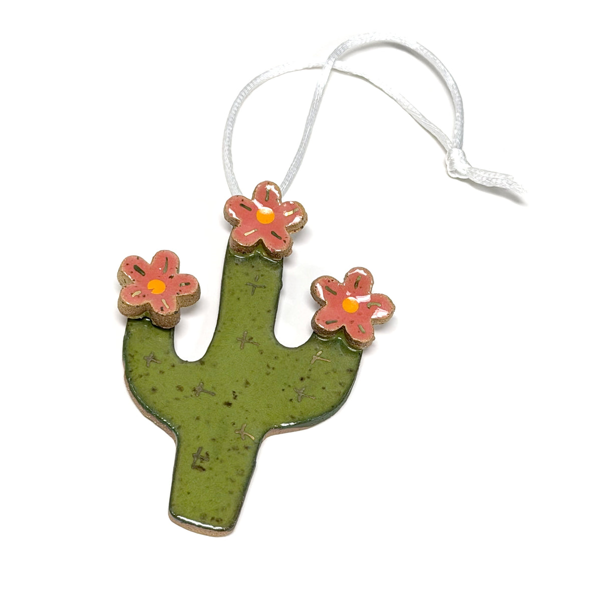 Saguaro Blossom Ceramic Ornaments