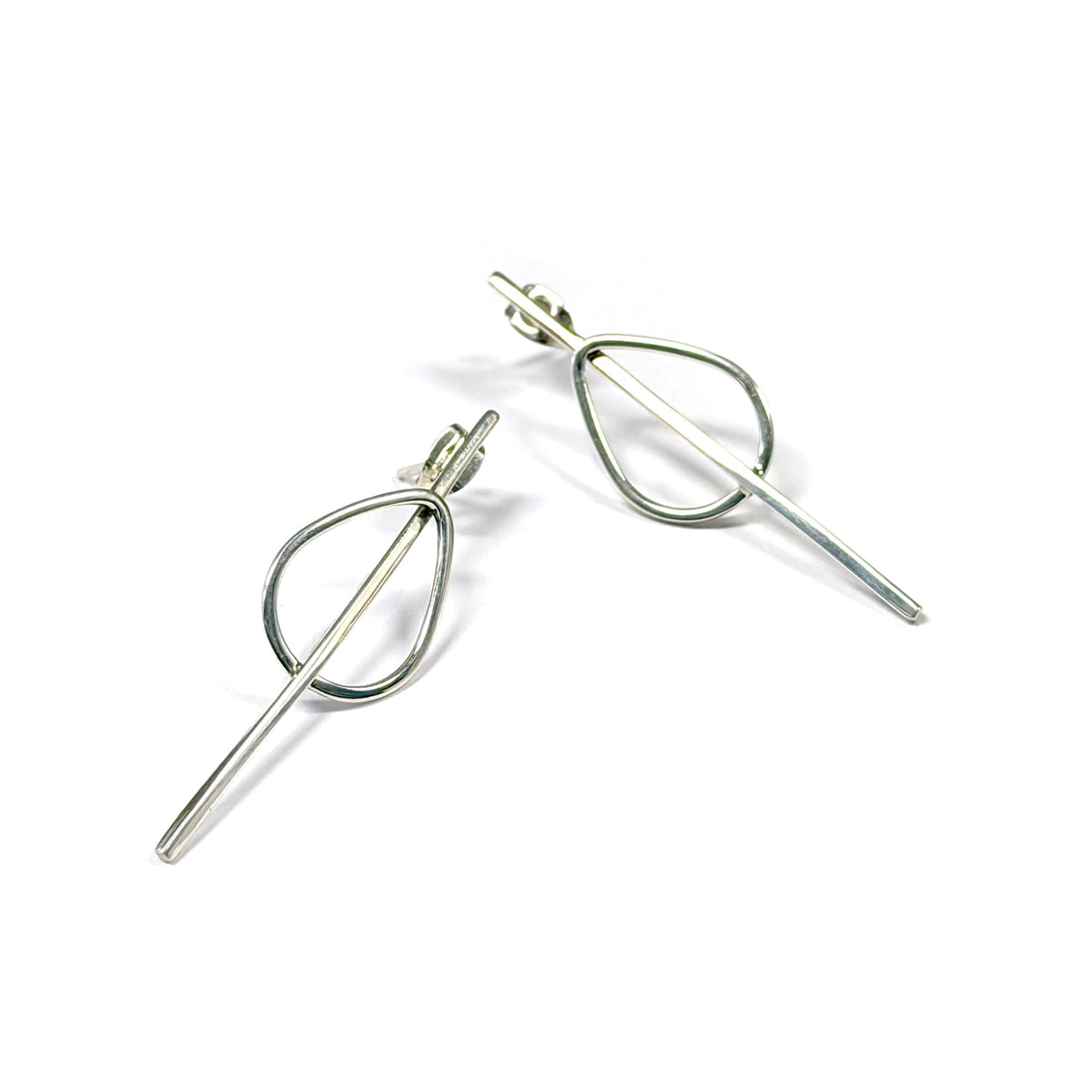 Pierced Teardrop Post Earrings
