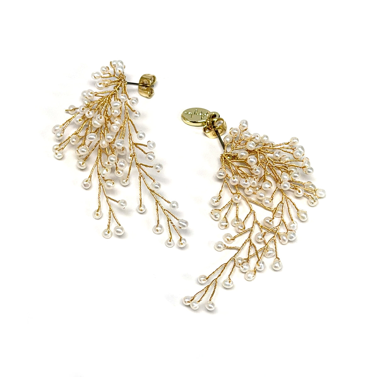 Mimosa Rain Crescent Earrings