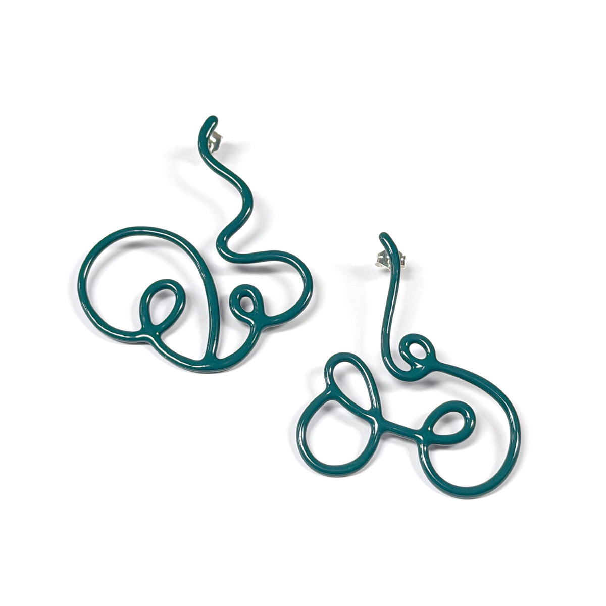 Linework  Curlique Earrings
