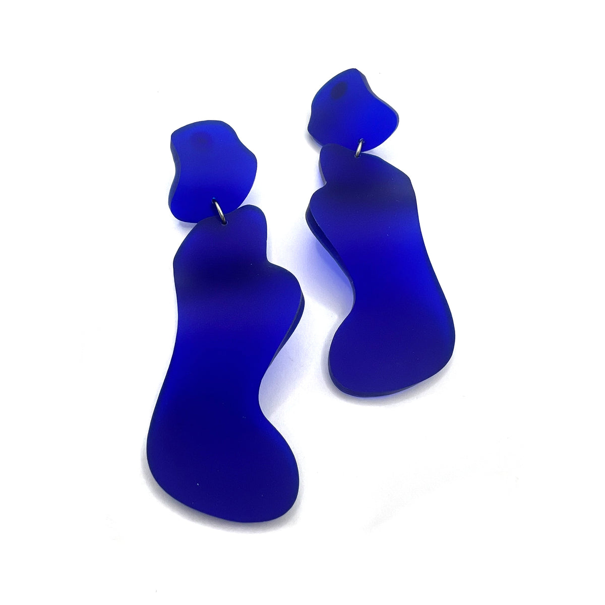 Dconstruct Wavy Cobalt Earrings