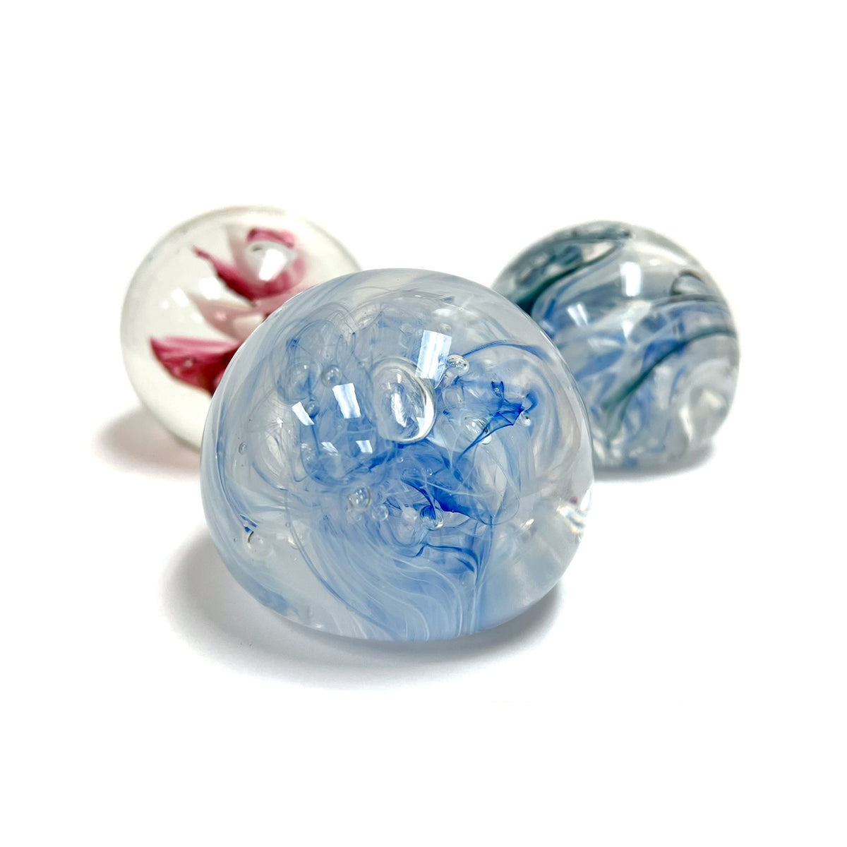 Chris Klein Sphere Glass Paperweights