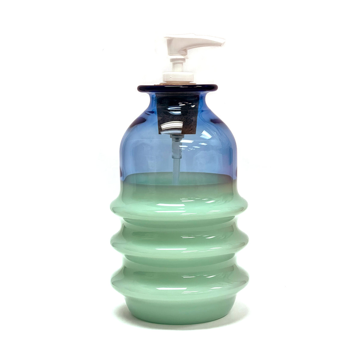 Primitive Glass Ribbed Soap Dispensers