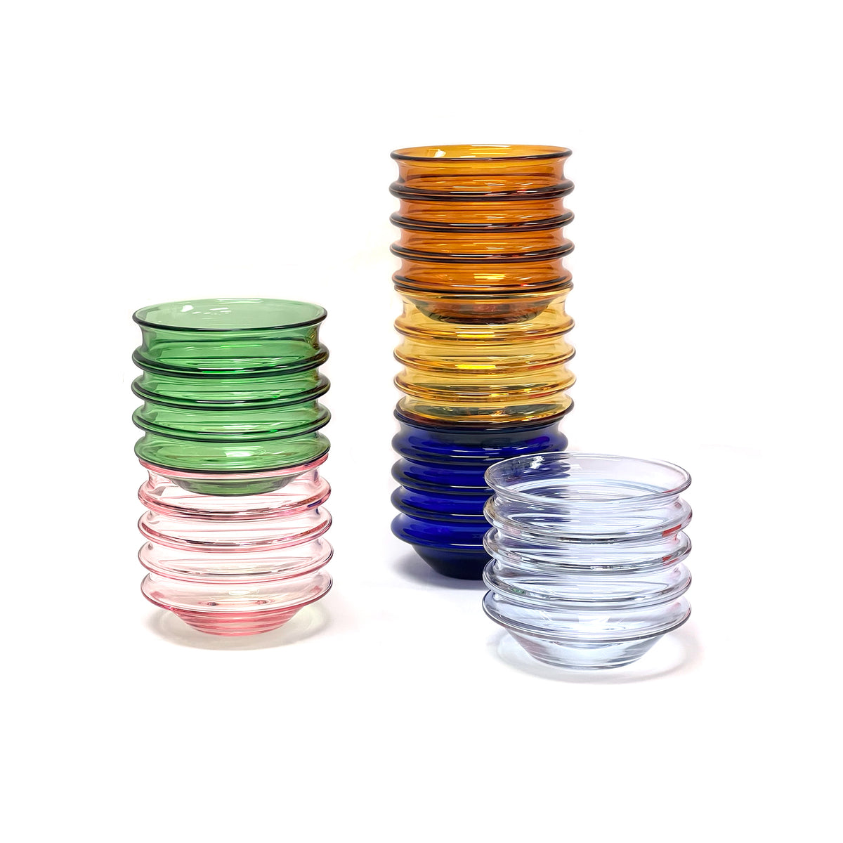 Primitive Glass Stackable Glasses