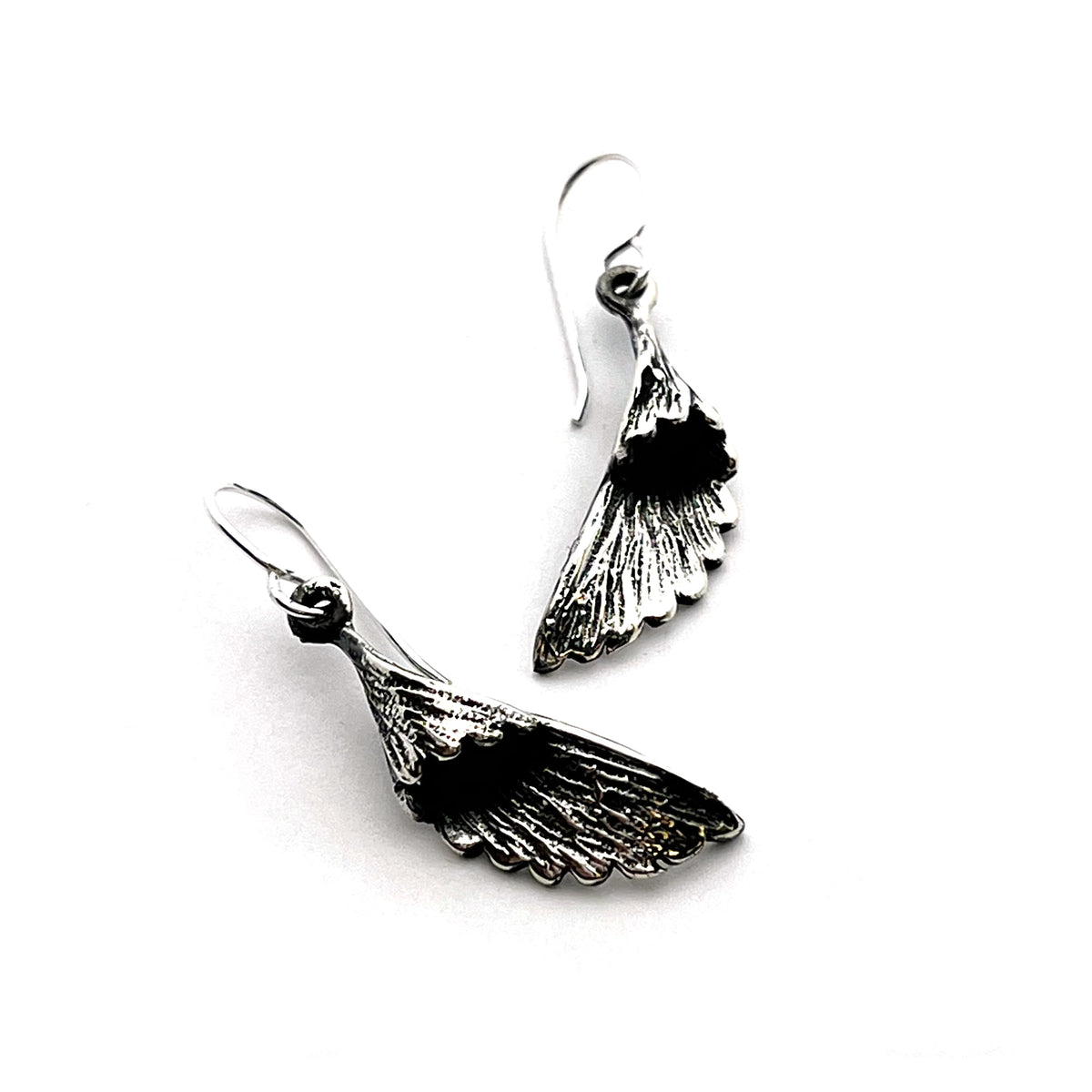 Sterling Silver Wing Dangle Earrings