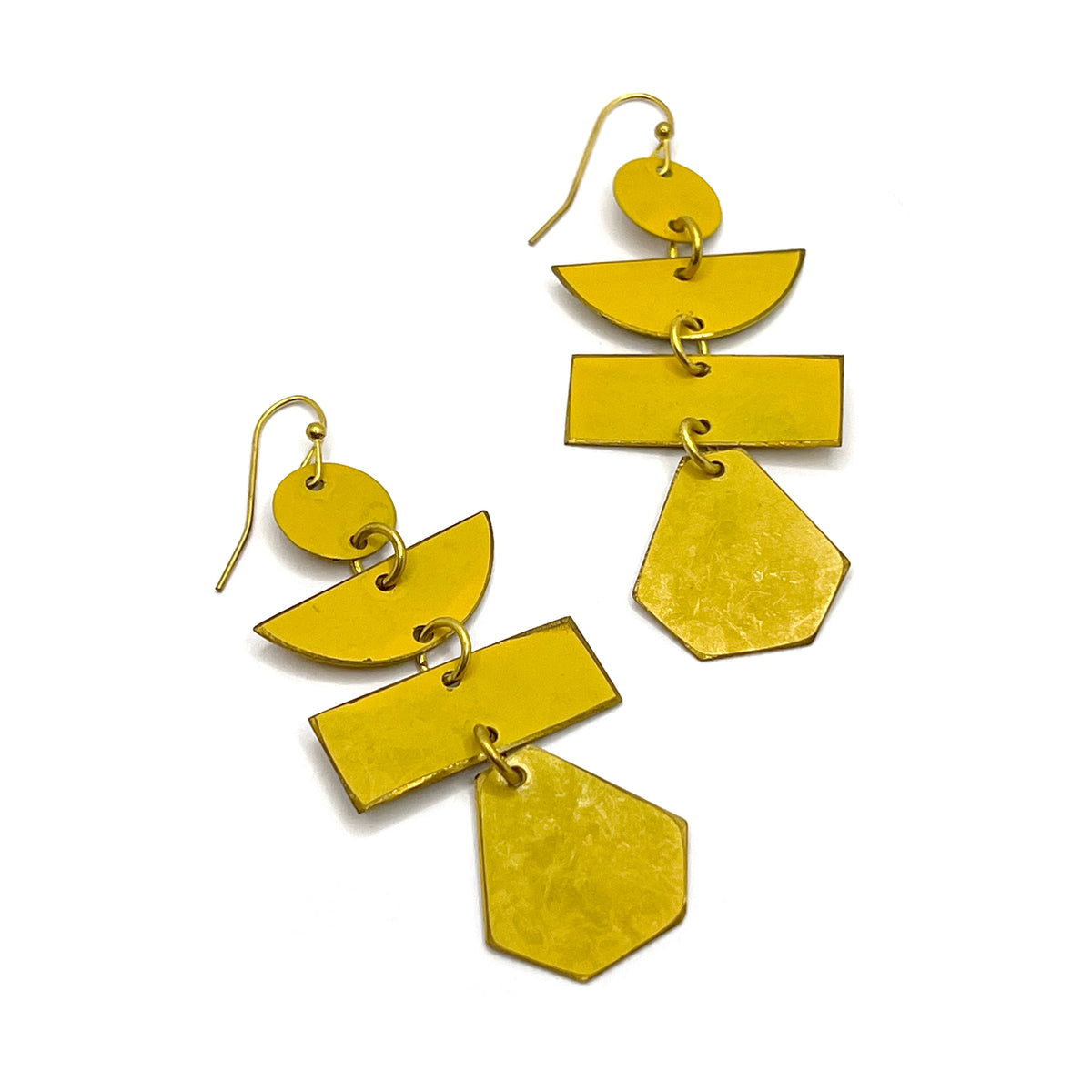 Pagoda Painted Earrings