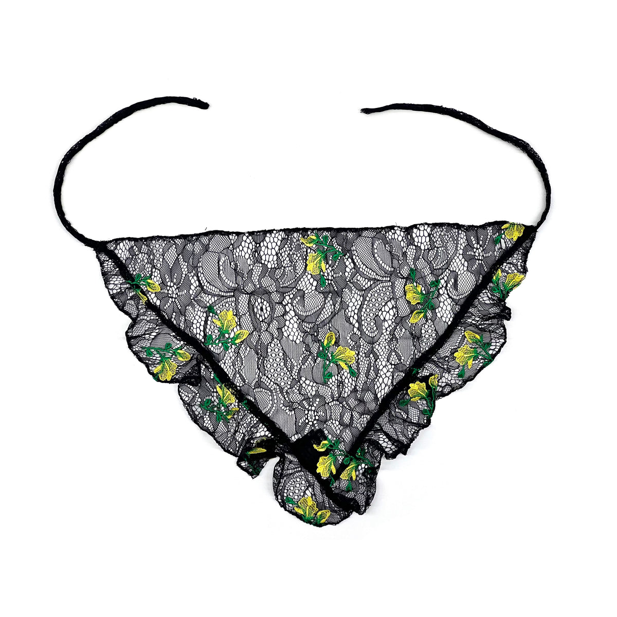 Foulard en dentelle appliqué Rosebud d&#39;Anna Sui