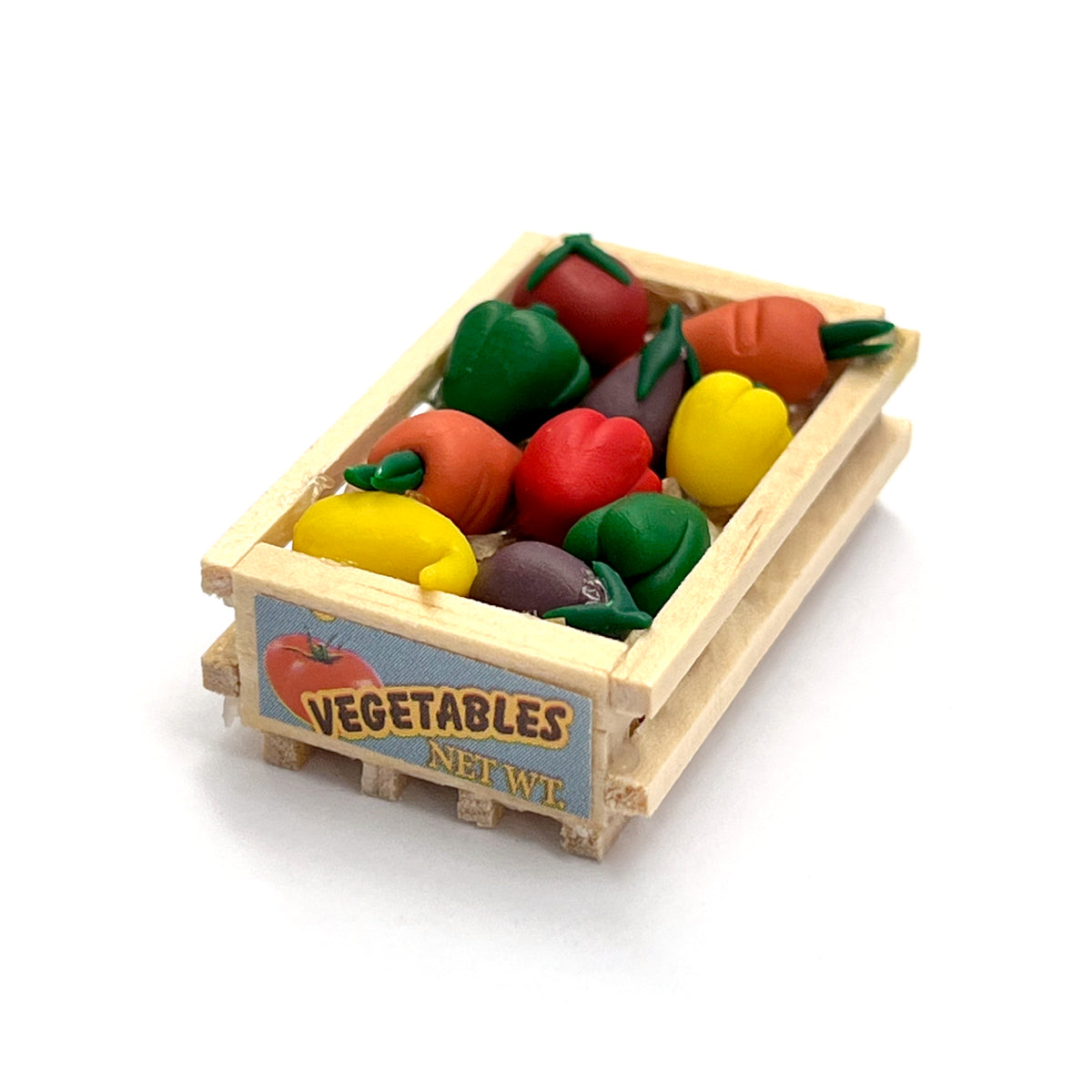 Miniature Wood Vegetable Crate