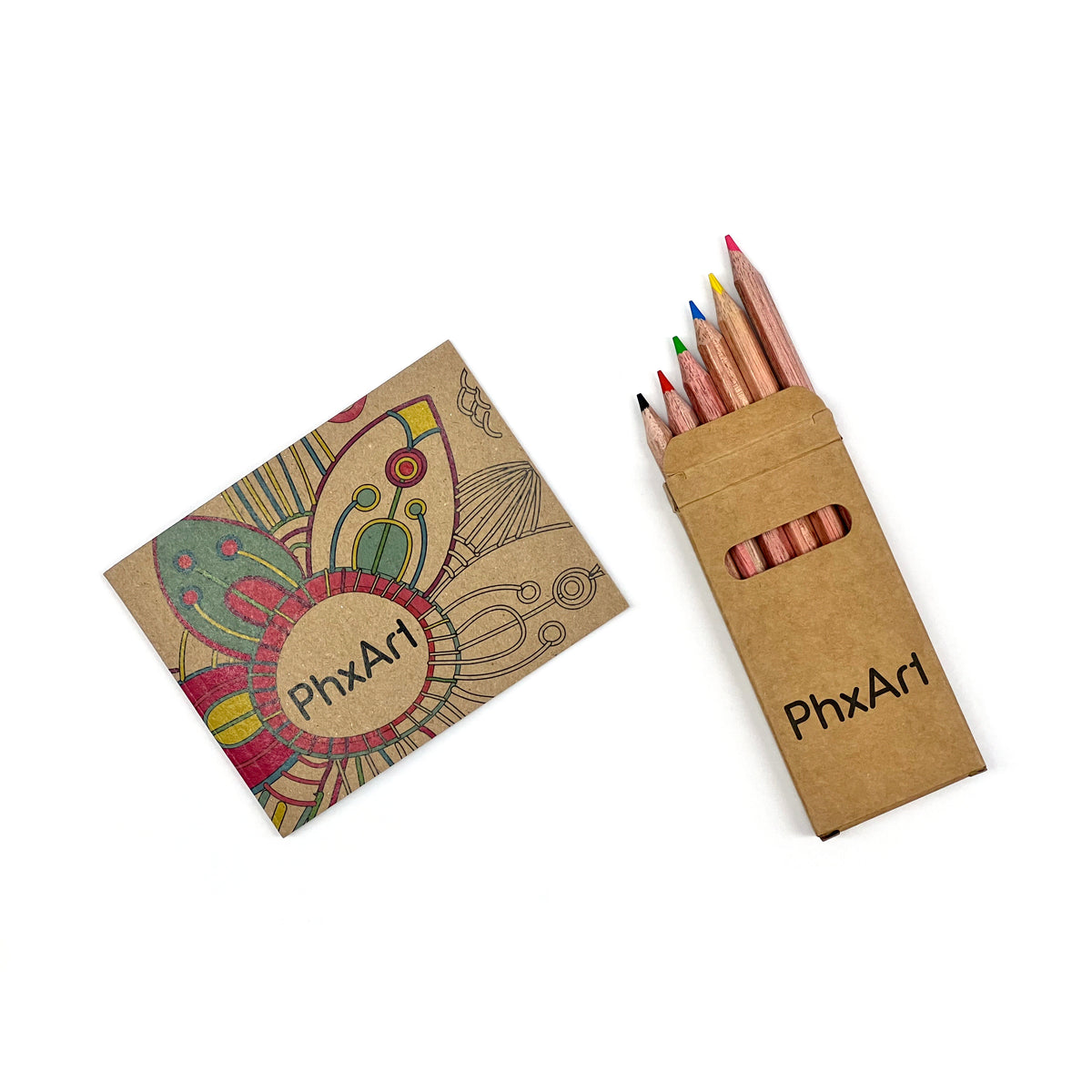 Coloring Book &amp; 6-Color Pencil Set To-Go