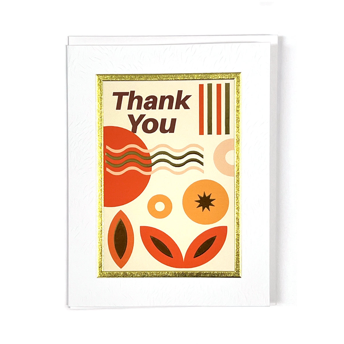 Retro Collage Thank You Greeting Card