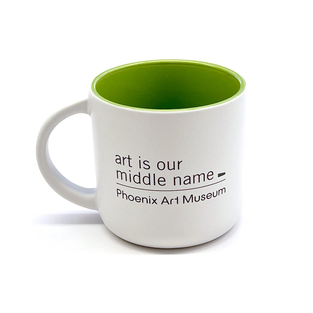 Tasse colorée « L&#39;art est notre deuxième prénom »