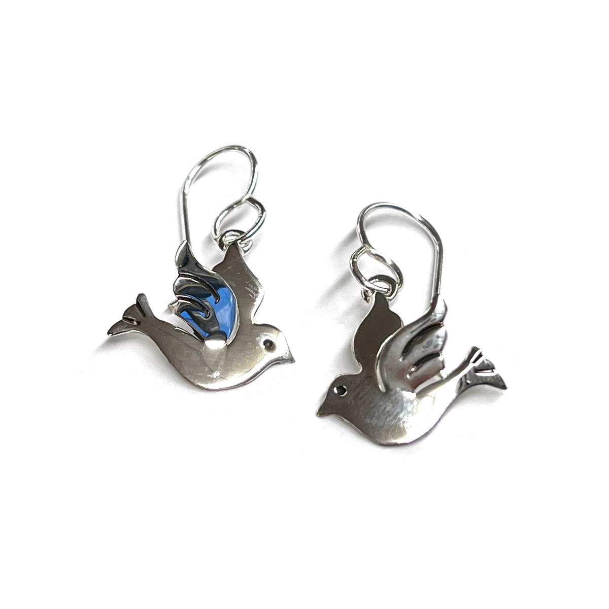 Sterling Silver Bird Earrings
