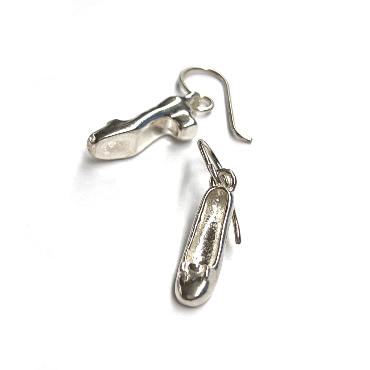 Sterling Silver Dancing Shoe Earrings