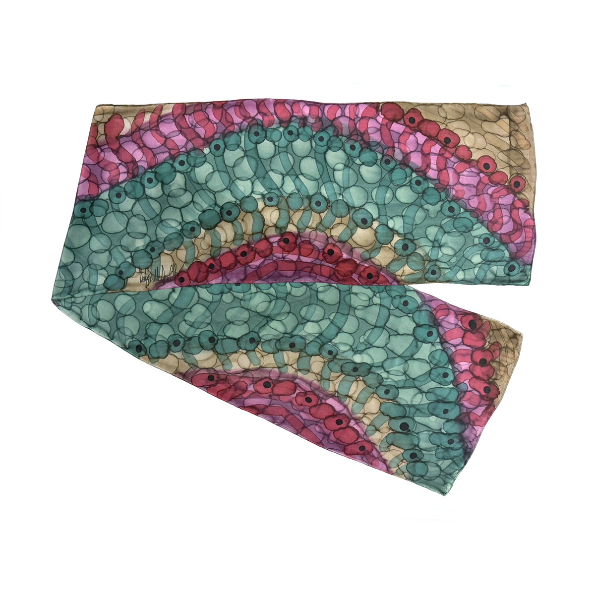 Deboragh McDonnell Large Hand-painted Scarf