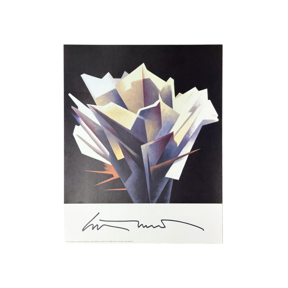 "Arid Flower" Ed Mell Vintage Poster