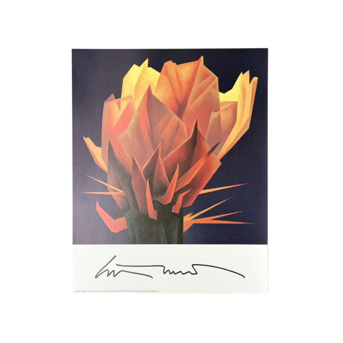 "Desert Flame" by Ed Mell Vintage Poster