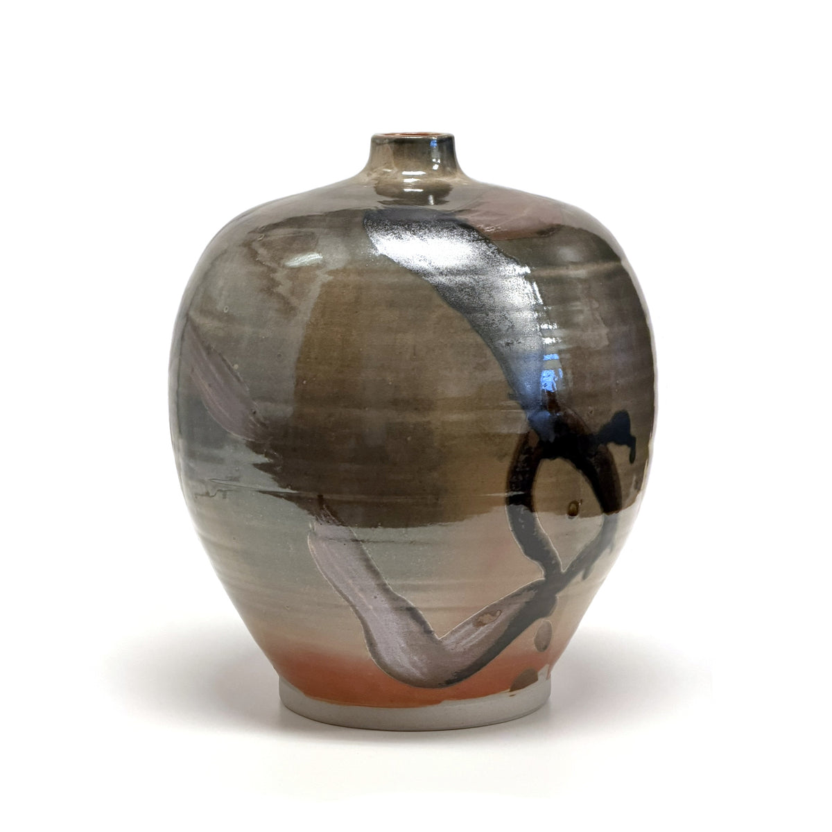 Vases ronds moyens en grès Andy Iventosch