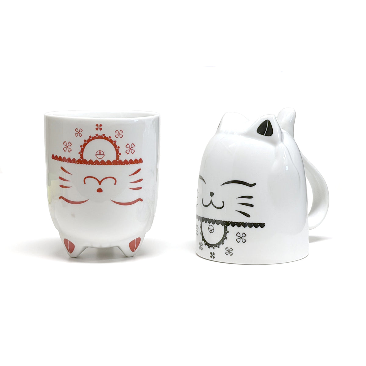 Ceramic Cat Mug Set of 2