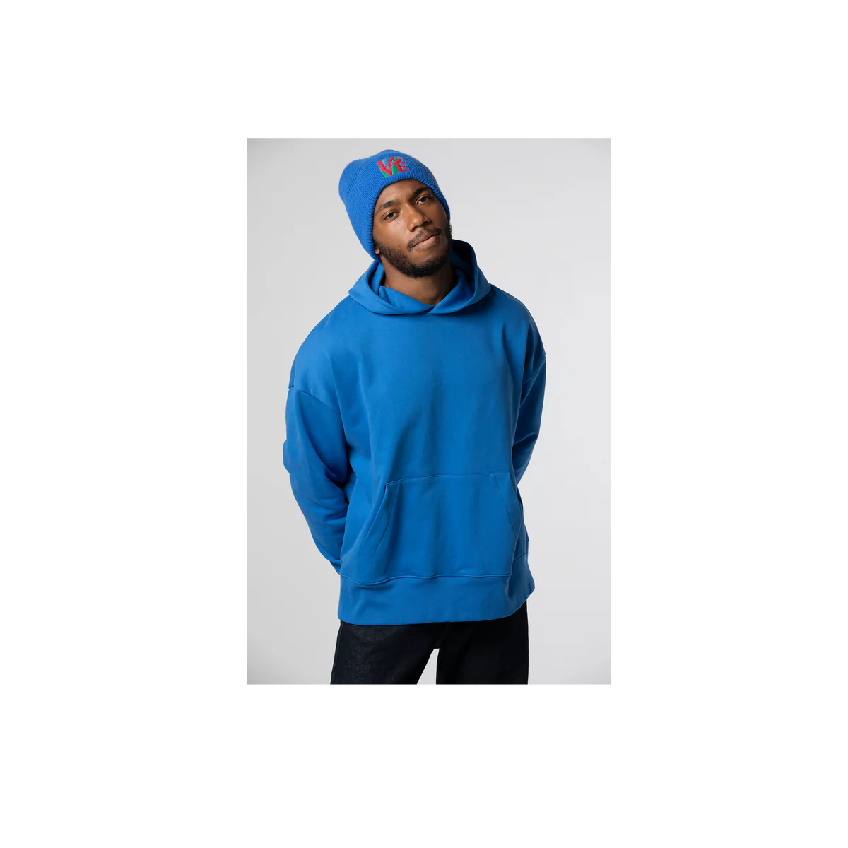 Robert Indiana LOVE Knit Beanie, Blue