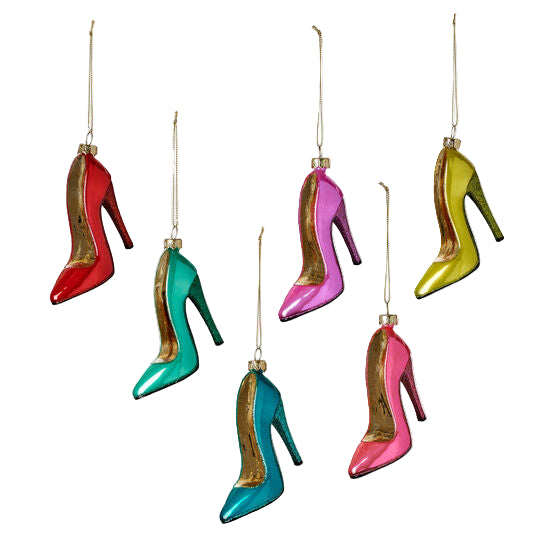 High Heel Glass Ornament