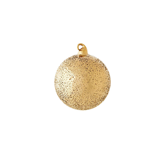 Gold Stippled Ball Ornament