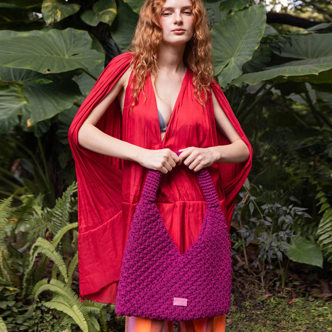 Binge Knitting Lara Midi Triangle Tote