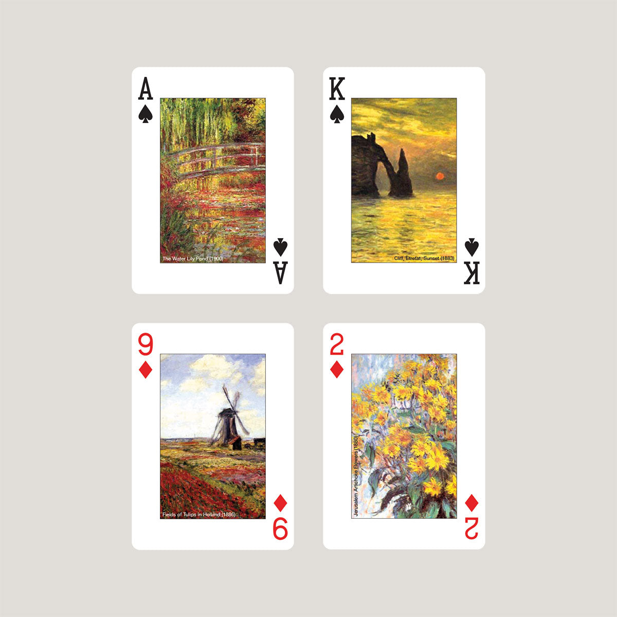 Cartes à jouer Monet