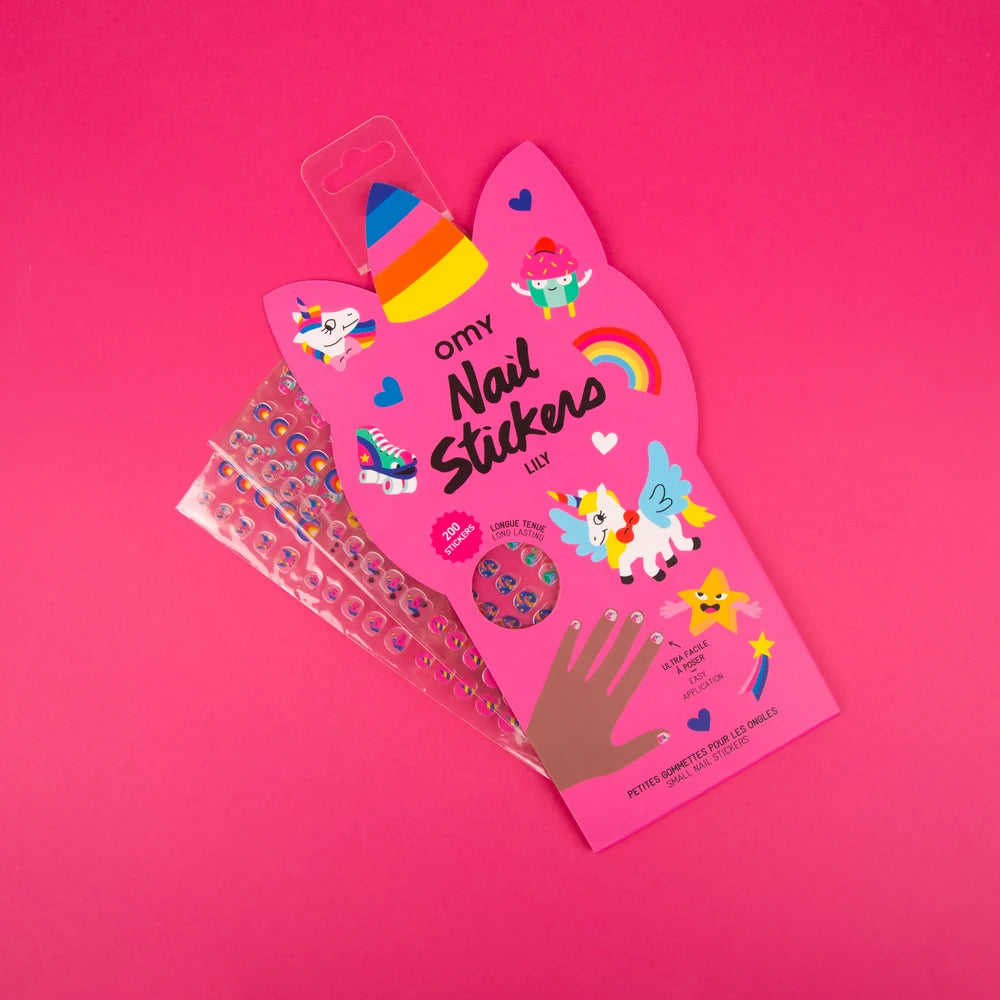 Unicorn Lily Nail Stickers