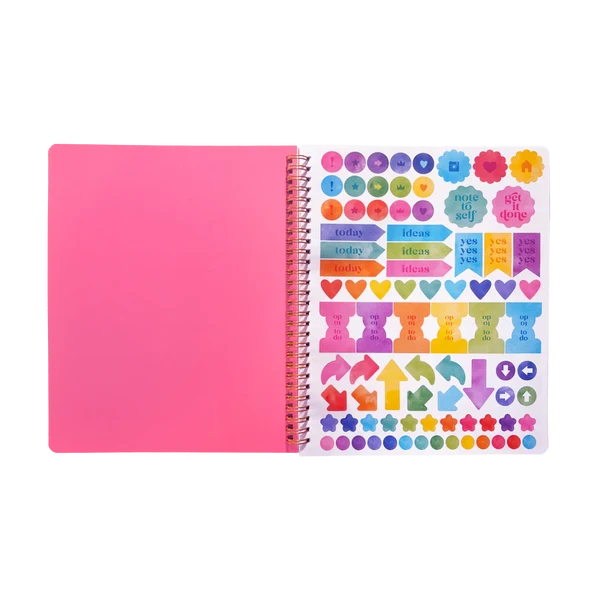 Artful Notes Reverse Geoscape Coloring Notebook